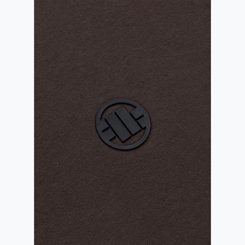 Bluza męska Pitbull Small Logo Hooded dark chocolate 4