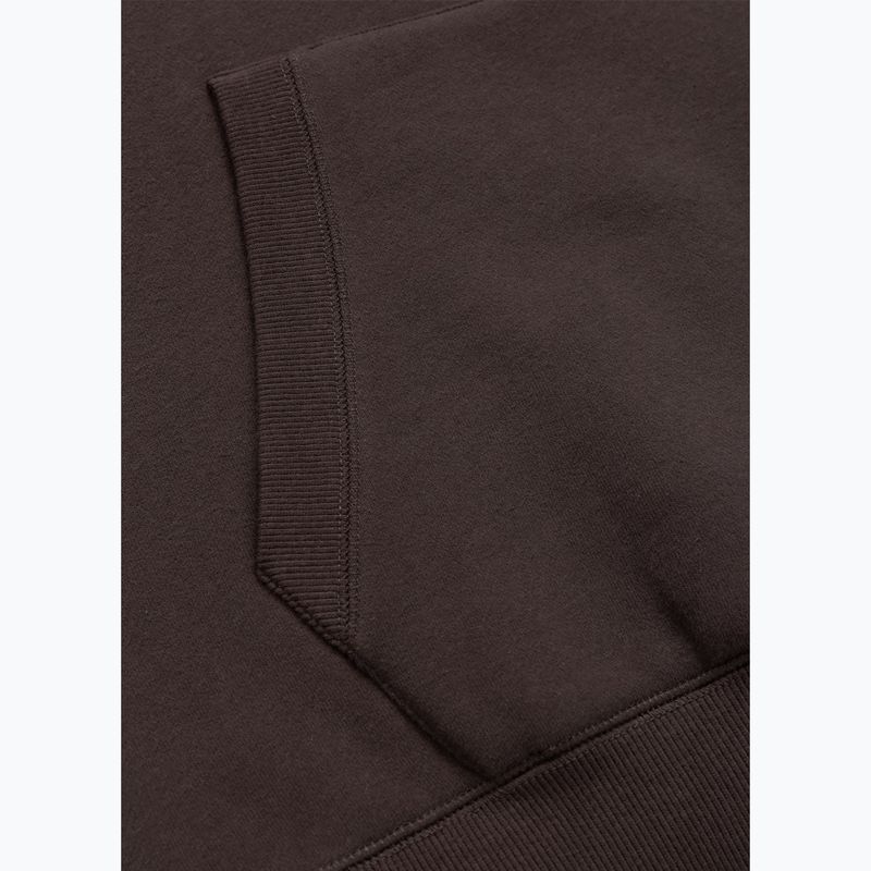 Bluza męska Pitbull Small Logo Hooded dark chocolate 6