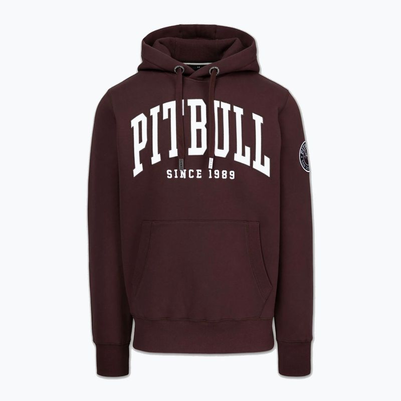 Bluza męska Pitbull Norton Hooded dark burgundy 4