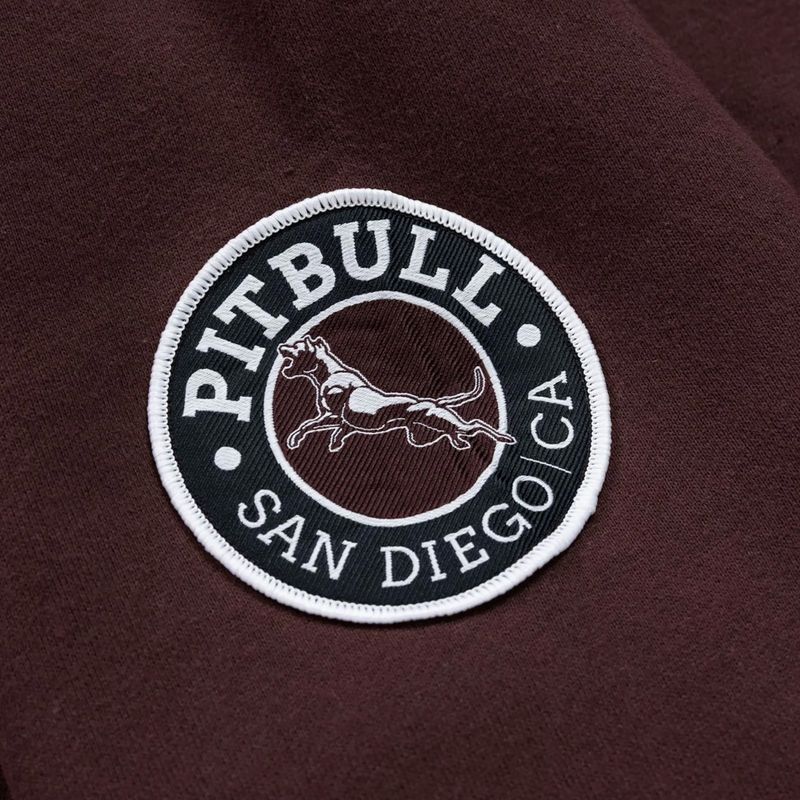 Bluza męska Pitbull Norton Hooded dark burgundy 10