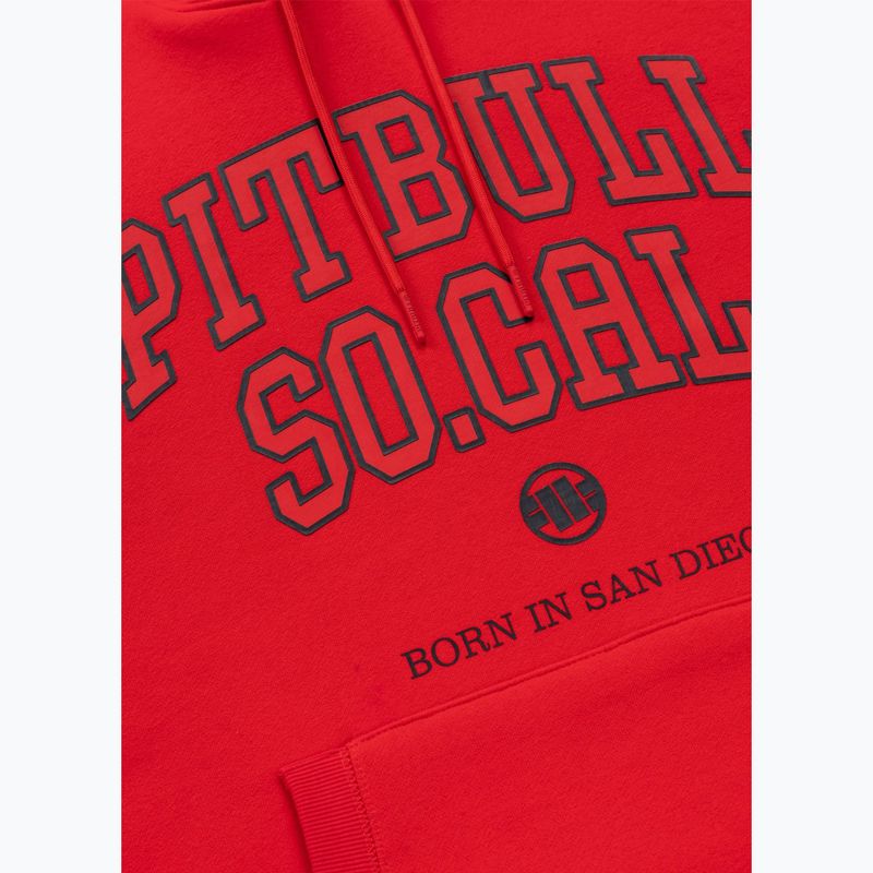 Bluza męska Pitbull So Cal Hooded fluo/red 7