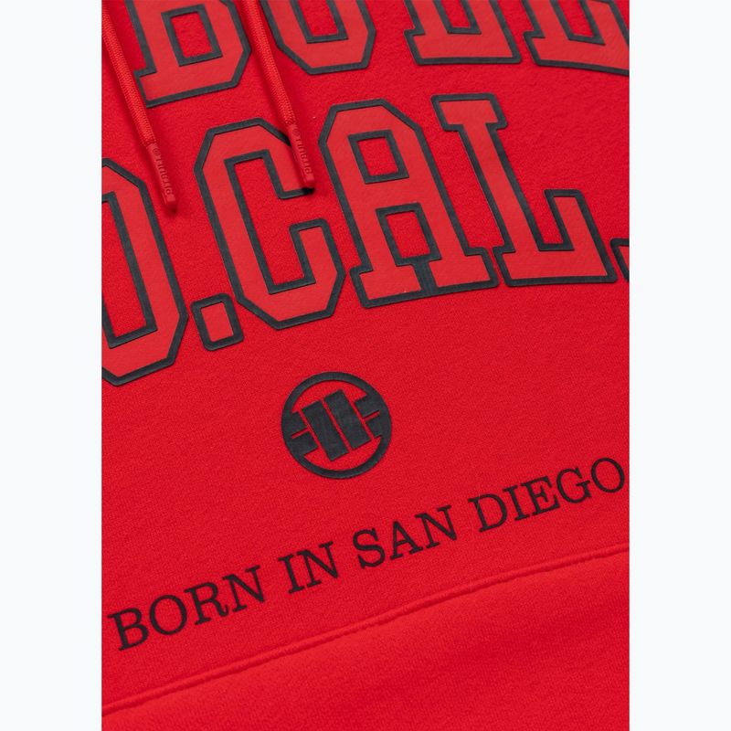 Bluza męska Pitbull So Cal Hooded fluo/red 8