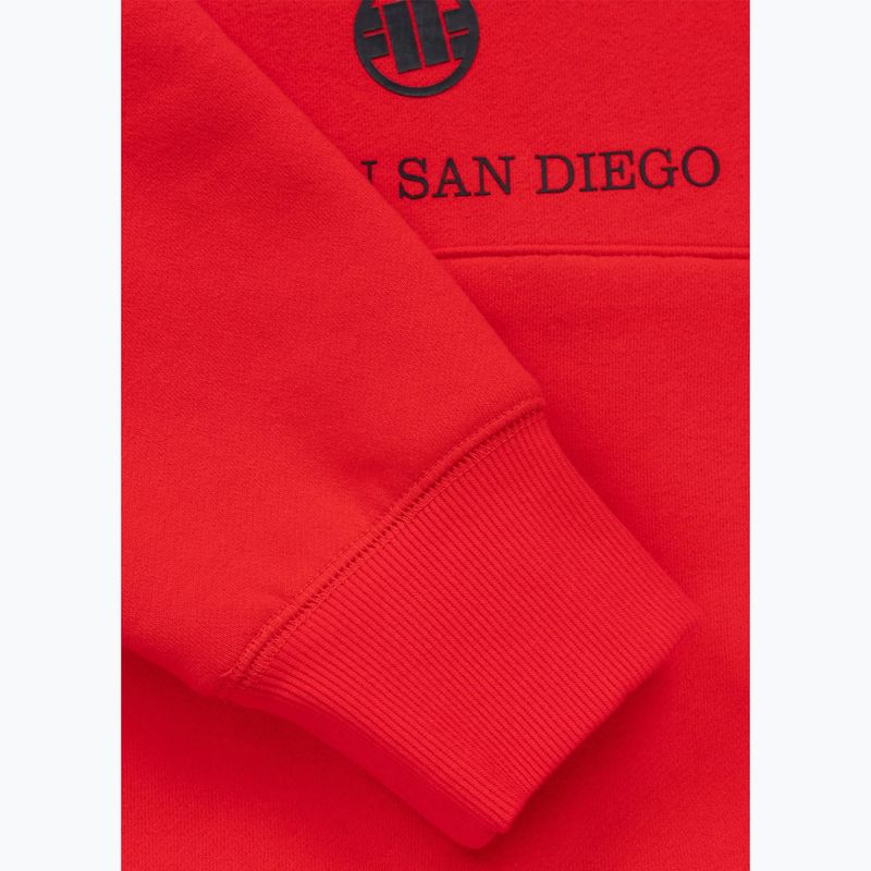 Bluza męska Pitbull So Cal Hooded fluo/red 9
