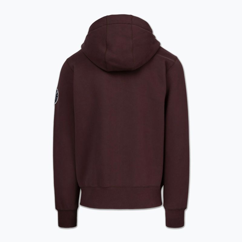 Bluza męska Pitbull Norton Hooded Zip dark burgundy 6