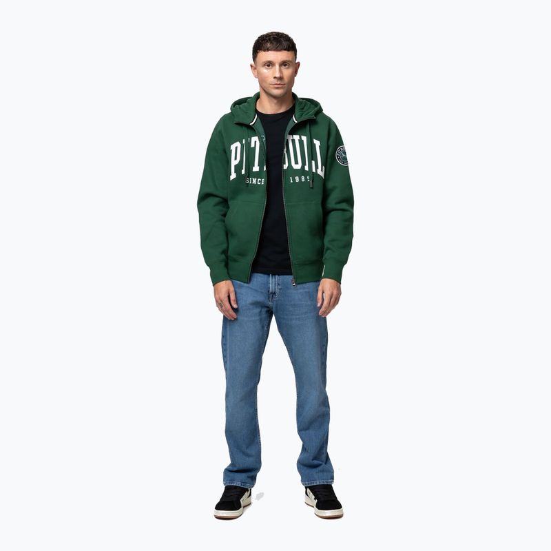 Bluza męska Pitbull Norton Hooded Zip hunter green 2