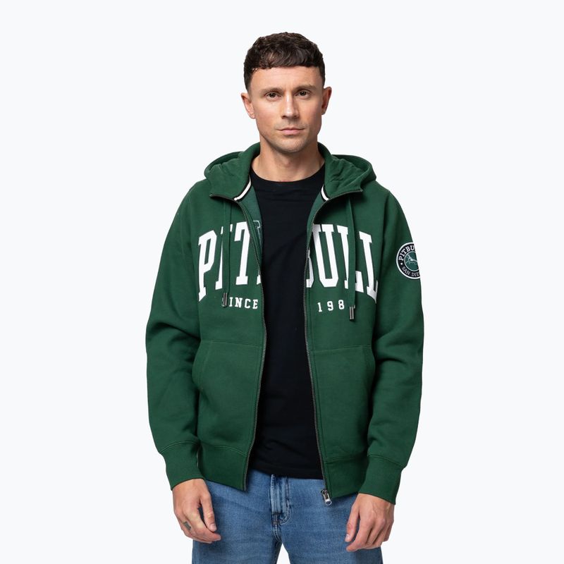 Bluza męska Pitbull Norton Hooded Zip hunter green 5