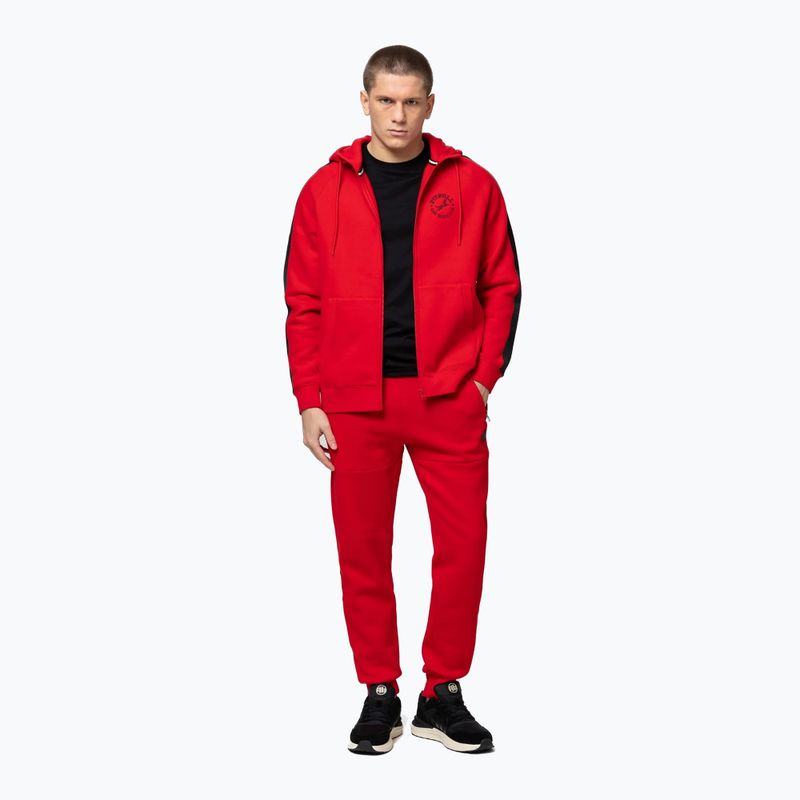 Bluza męska Pitbull San Diego Ca Hooded Zip red 2
