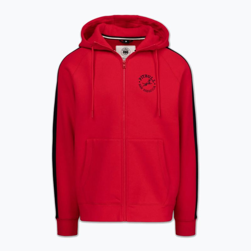 Bluza męska Pitbull San Diego Ca Hooded Zip red 6