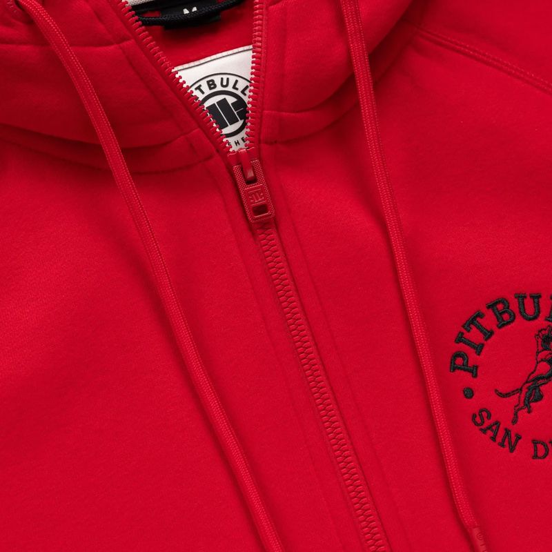 Bluza męska Pitbull San Diego Ca Hooded Zip red 8