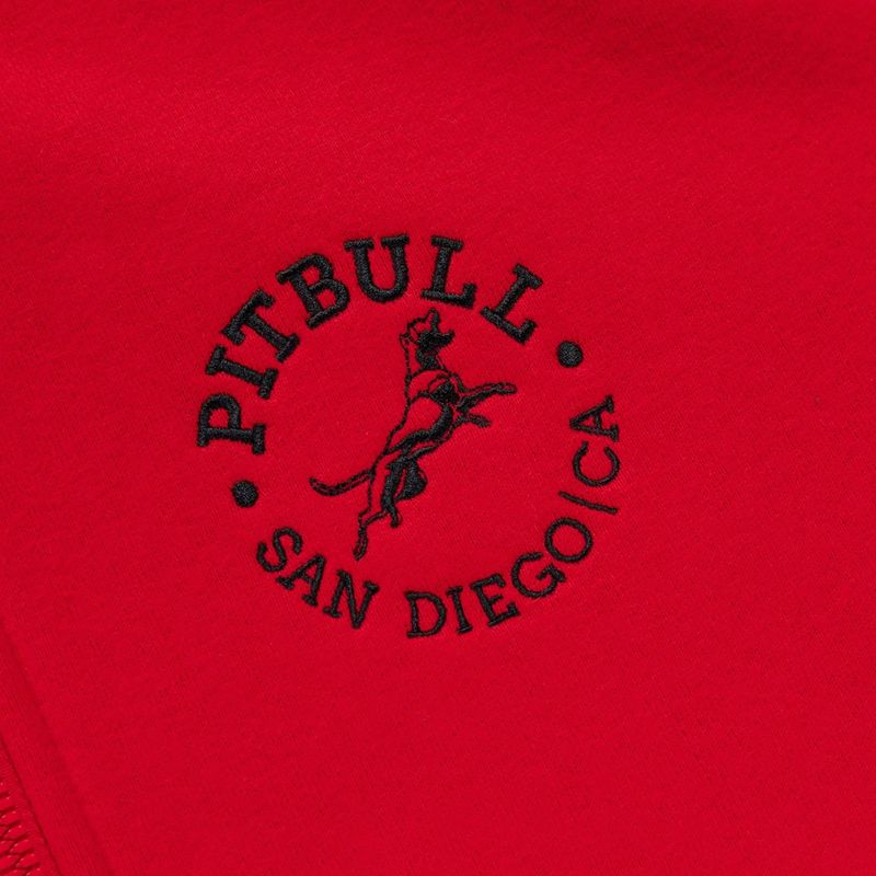 Bluza męska Pitbull San Diego Ca Hooded Zip red 11