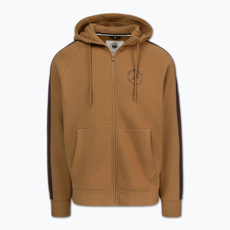 Bluza męska Pitbull San Diego Ca Hooded Zip honey yellow 5