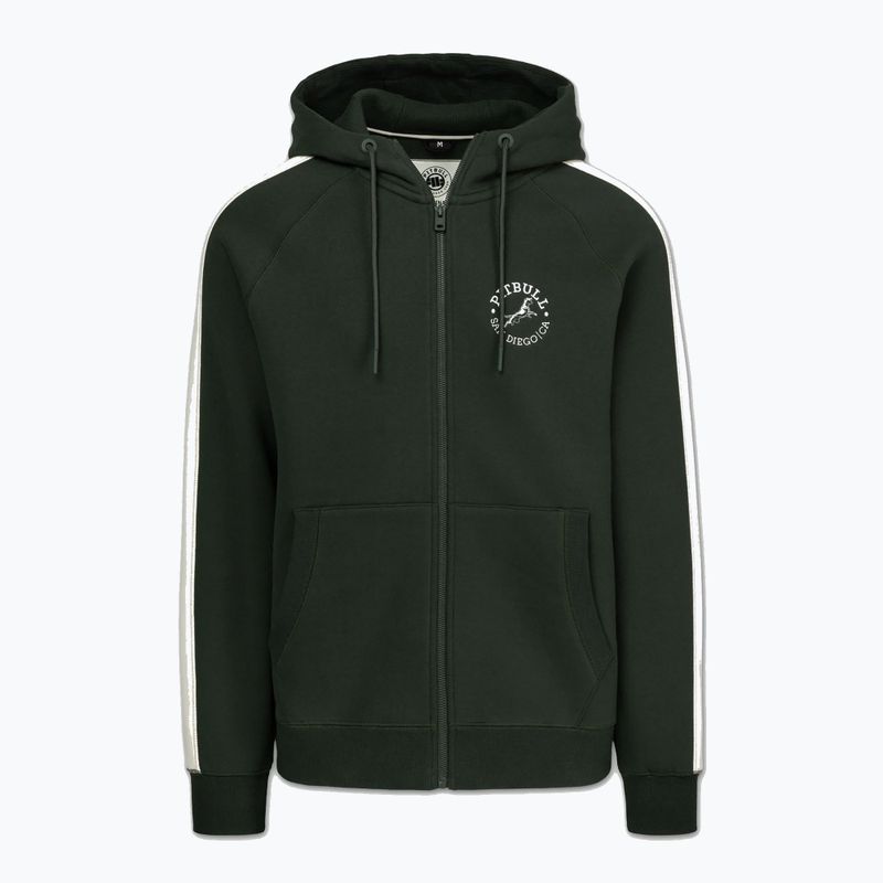 Bluza męska Pitbull San Diego Ca Hooded Zip dark green 4