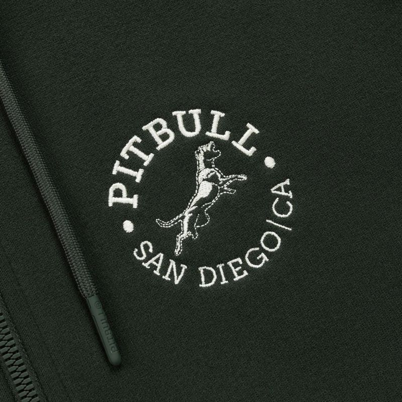 Bluza męska Pitbull San Diego Ca Hooded Zip dark green 9