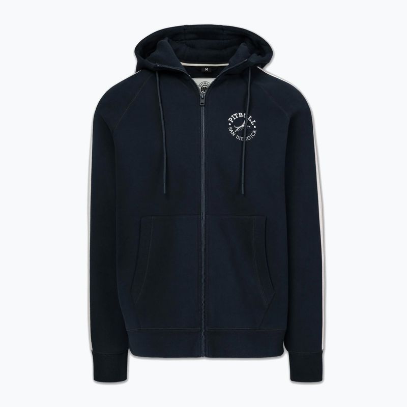 Bluza męska Pitbull San Diego Ca Hooded Zip dark navy/red 6