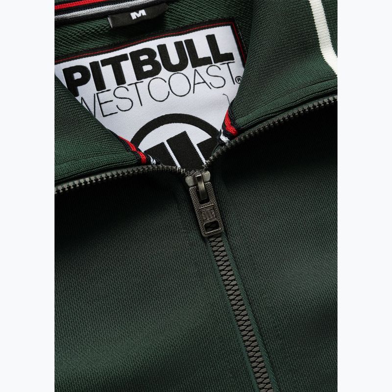 Bluza męska Pitbull Trackjacket Tape Logo Terry Group bottle green 7