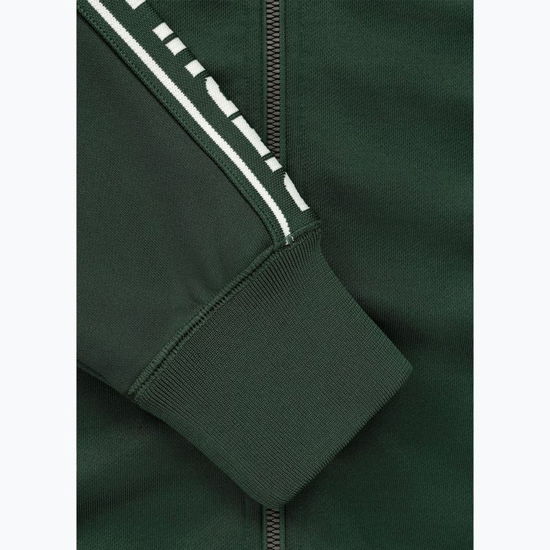 Bluza męska Pitbull Trackjacket Tape Logo Terry Group bottle green 8