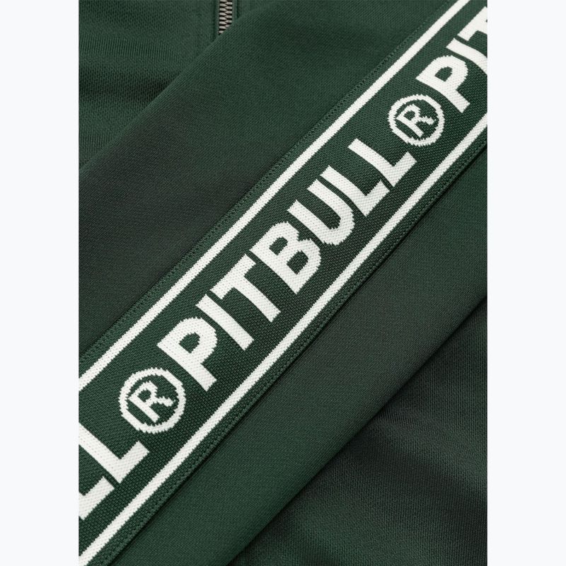 Bluza męska Pitbull Trackjacket Tape Logo Terry Group bottle green 11