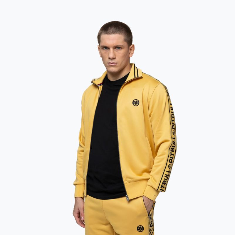 Bluza męska Pitbull Trackjacket Tape Logo Terry Group pale yellow 5
