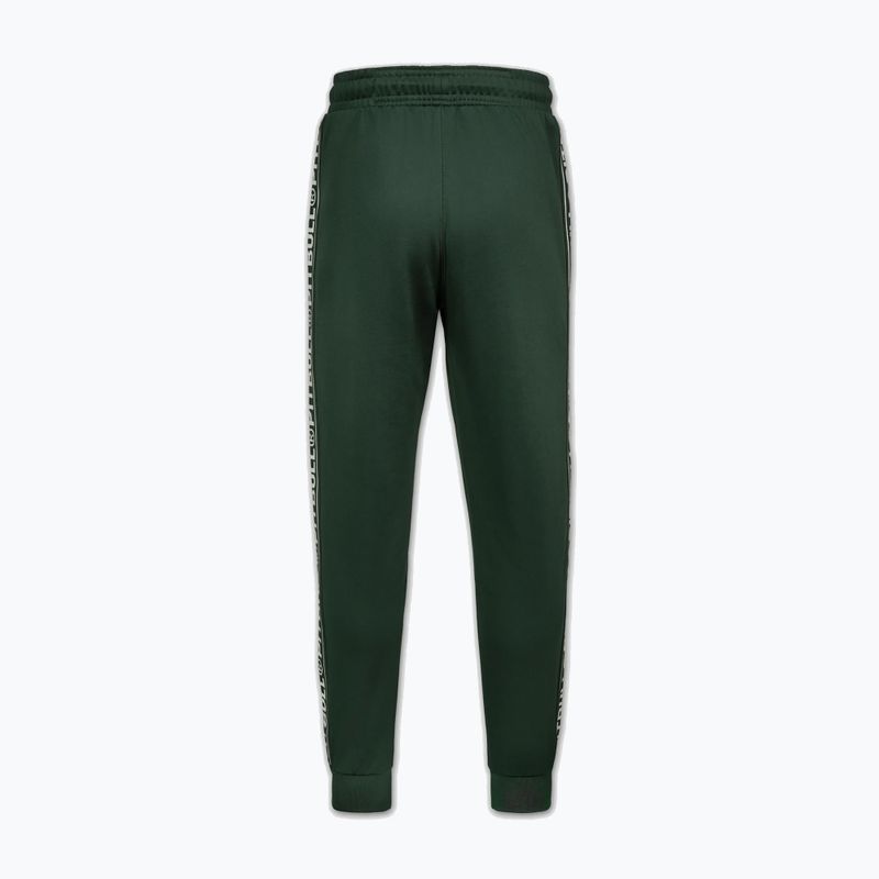 Spodnie męskie Pitbull Trackpants Tape Logo Terry Group bottle green 7