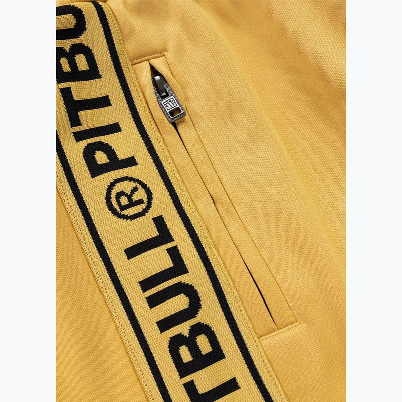 Spodnie męskie Pitbull Trackpants Tape Logo Terry Group pale yellow 8