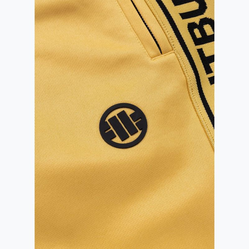 Spodnie męskie Pitbull Trackpants Tape Logo Terry Group pale yellow 9