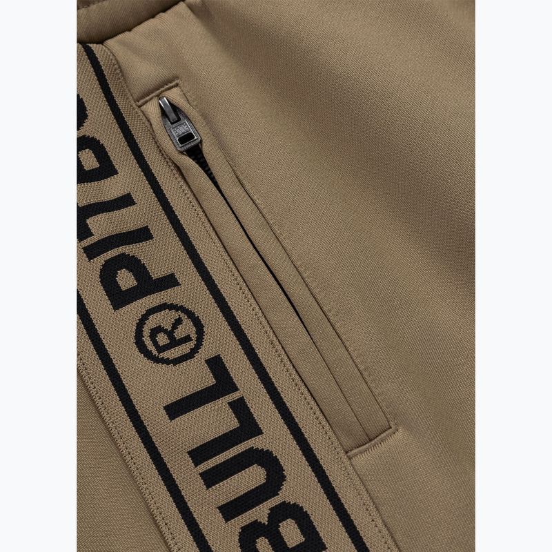 Spodnie męskie Pitbull Trackpants Tape Logo Terry Group coyote brown 6