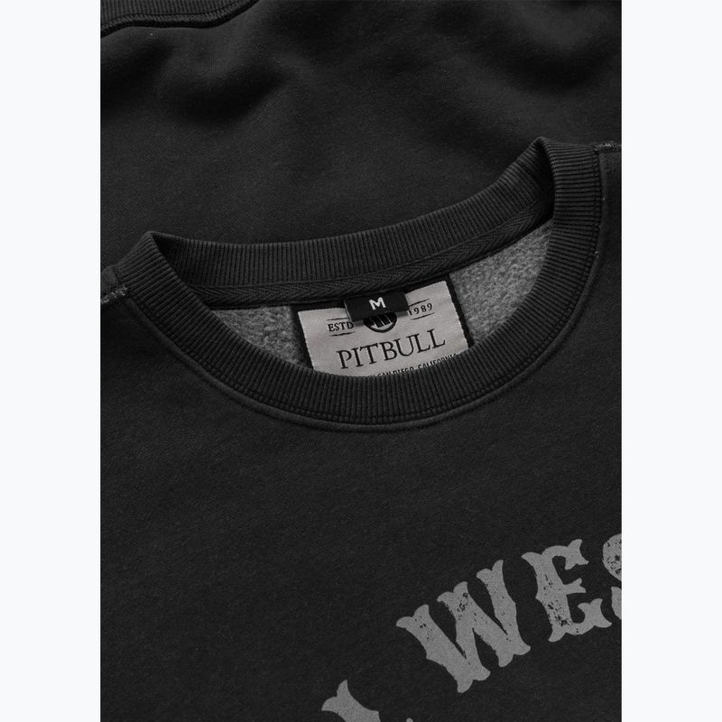 Bluza męska Pitbull Strenght & Respect Crewneck washed dark graphite 7