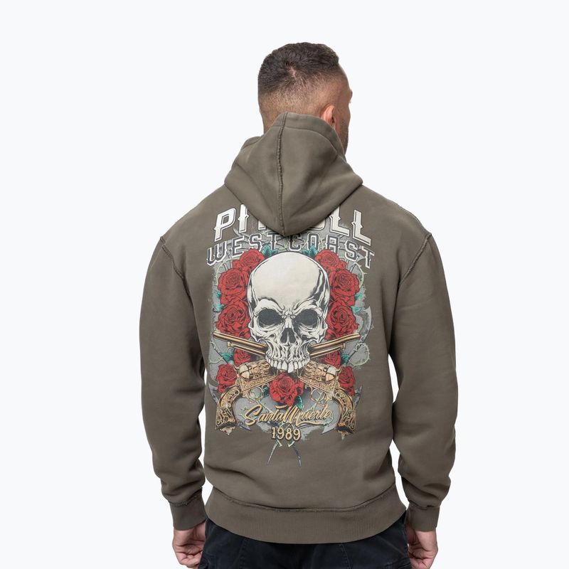 Bluza męska Pitbull Santa Muerte Hooded major olive 2