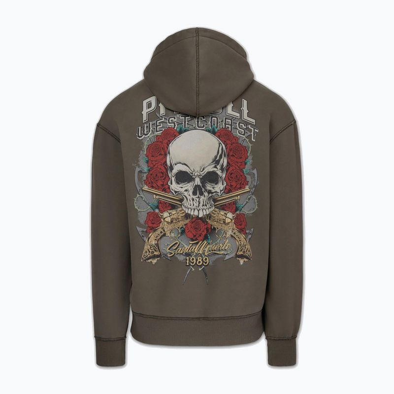 Bluza męska Pitbull Santa Muerte Hooded major olive 6