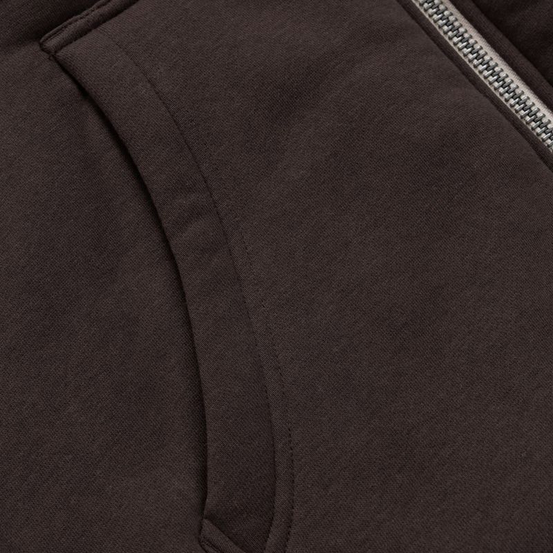 Bluza męska Pitbull Ruffin Detroit Hooded Zip dark chocolate 11