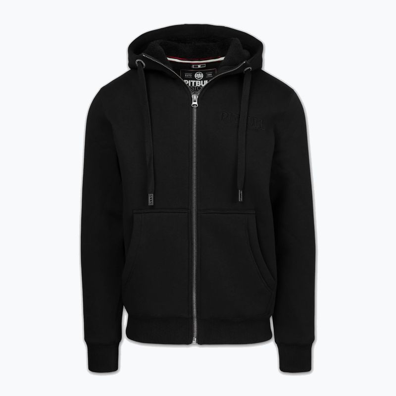 Bluza męska Pitbull Ruffin Detroit Hooded Zip black/black 6