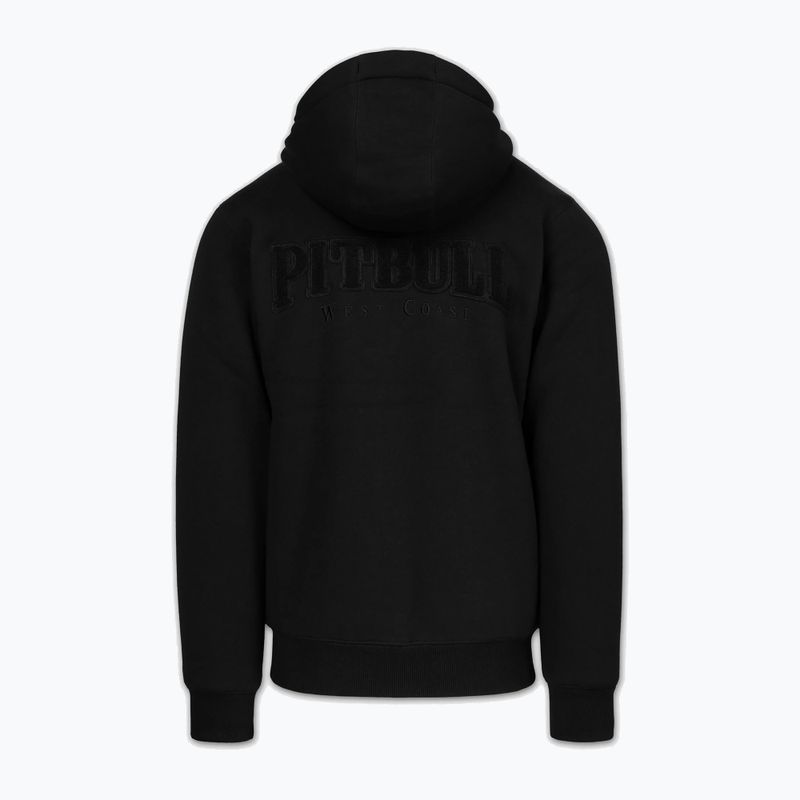 Bluza męska Pitbull Ruffin Detroit Hooded Zip black/black 7