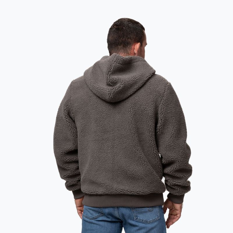 Bluza męska Pitbull Galaxy Hooded Zip taupe 3