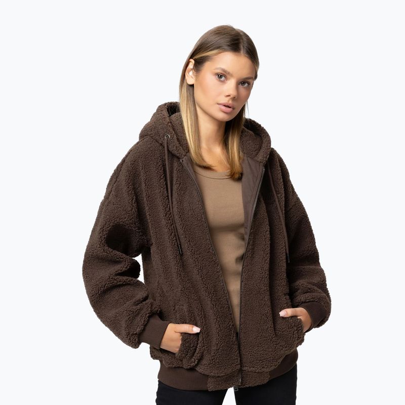 Bluza damska Pitbull Daisy Hooded Zip dark chocolate 5