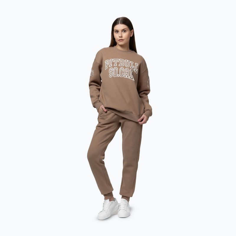 Bluza damska Pitbull Crewneck Fiora chocolate mousse 2
