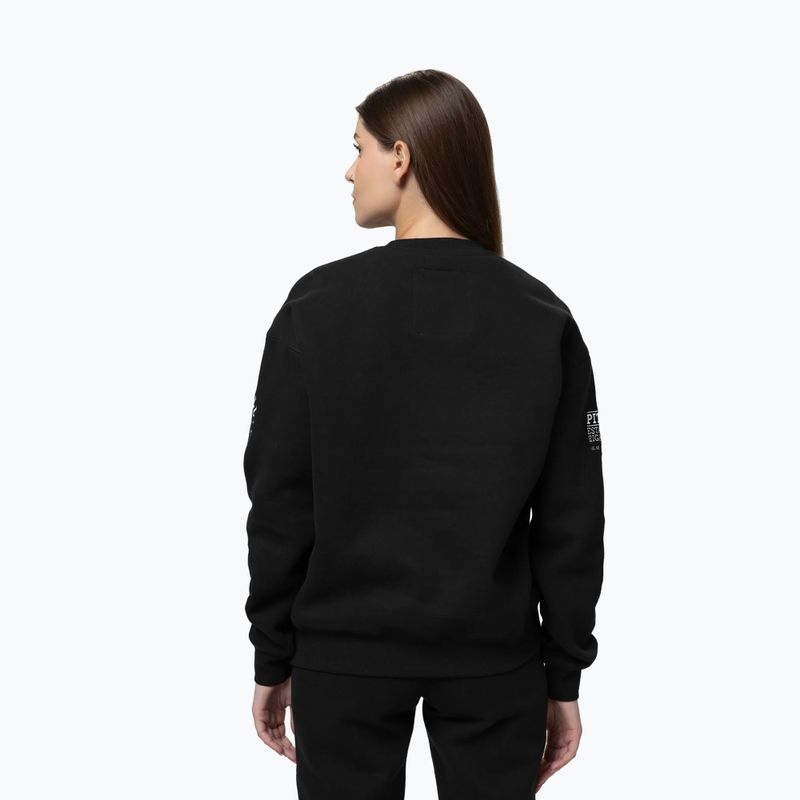 Bluza damska Pitbull Crewneck Fiora black/black 3