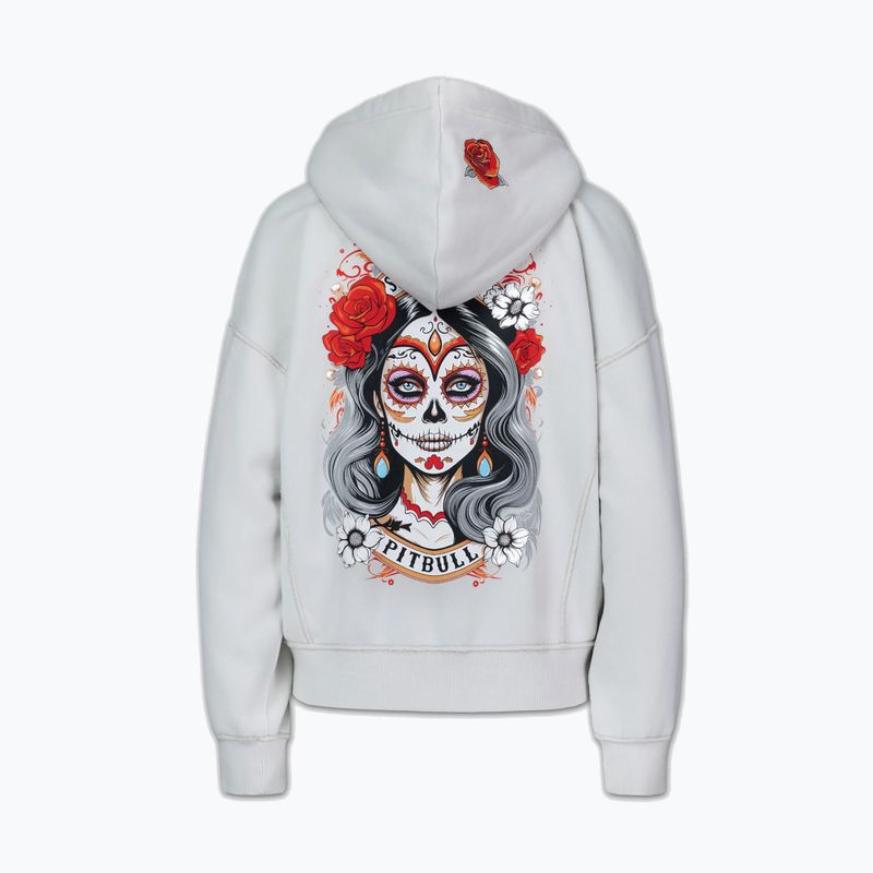 Bluza damska Pitbull Santa Muerte Hooded Zip white stone 9