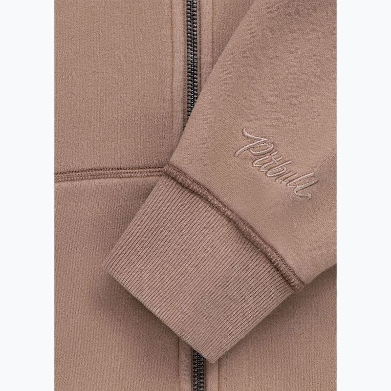 Bluza damska Pitbull Skull Surf Hooded Zip chocolate mousse 12