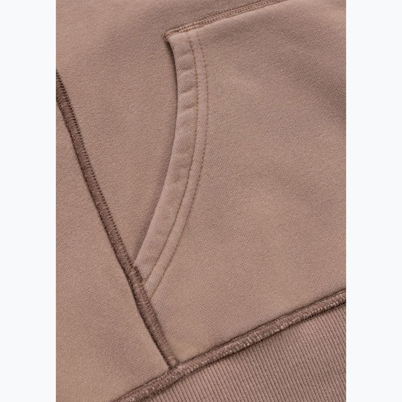 Bluza damska Pitbull Skull Surf Hooded Zip chocolate mousse 13