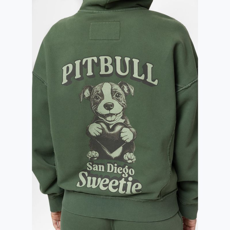 Bluza damska Pitbull Sweetie Hooded Zip sage green 5