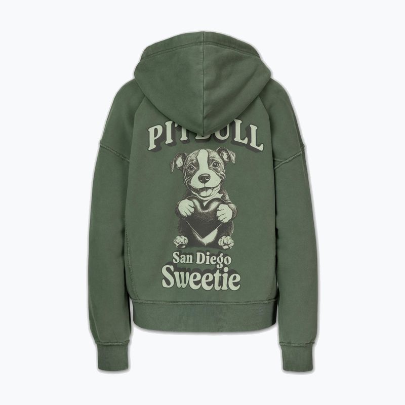 Bluza damska Pitbull Sweetie Hooded Zip sage green 7