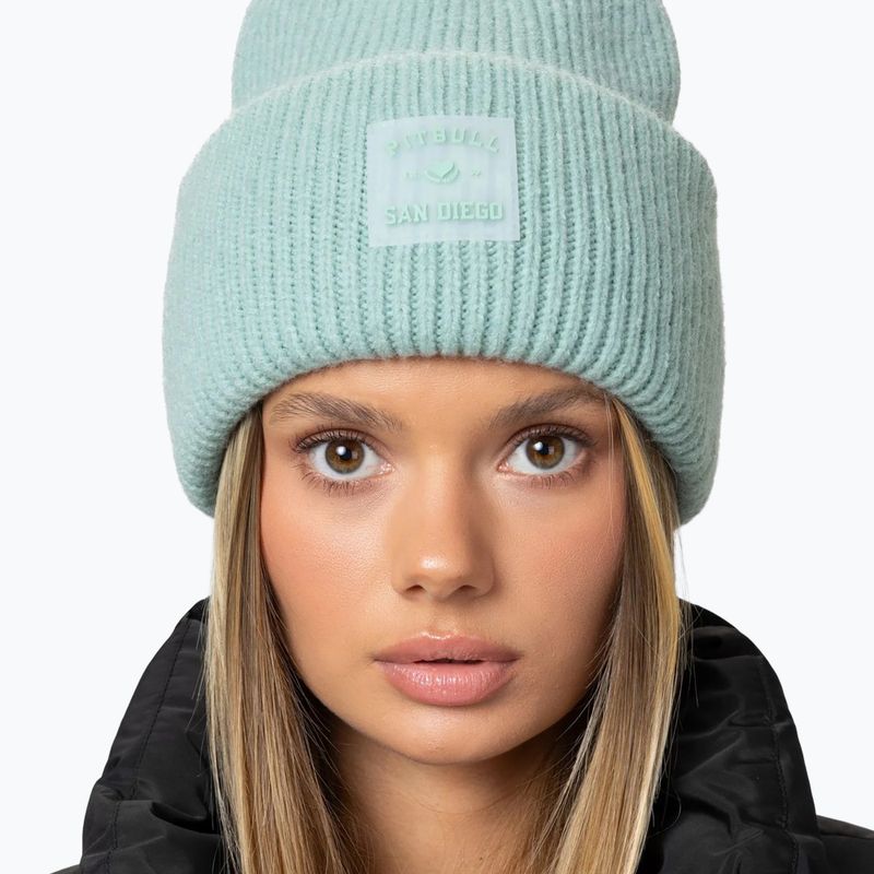 Czapka zimowa Pitbull Beanie Love PB light mint 4