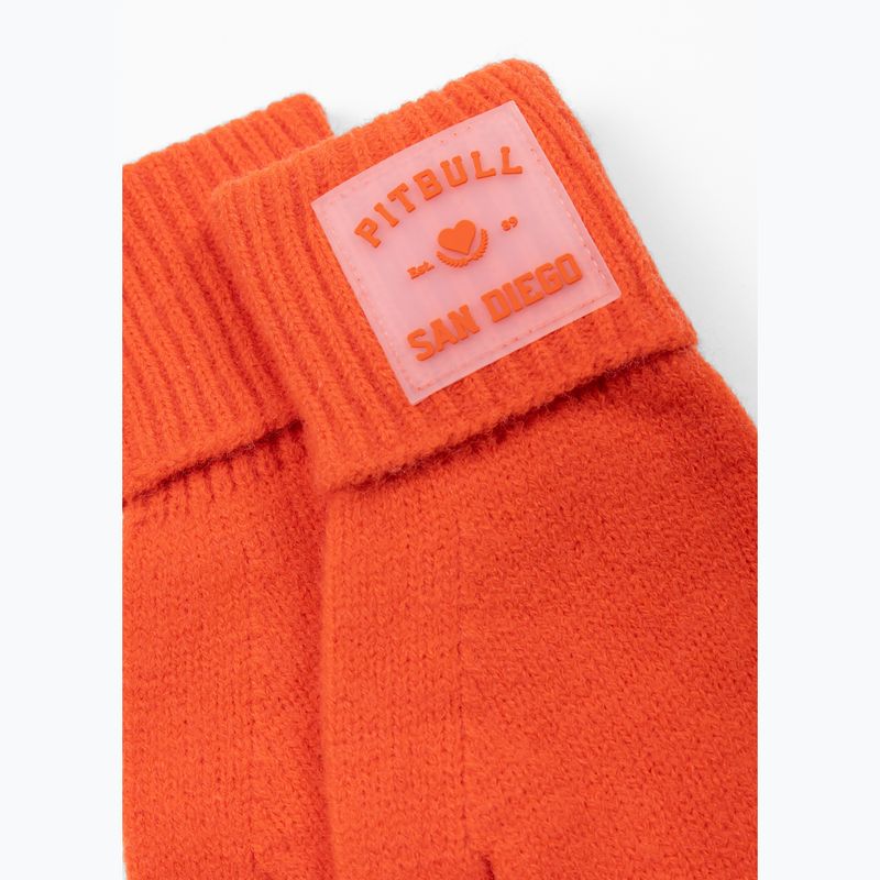 Rękawiczki Pitbull Love PB fluo orange 2