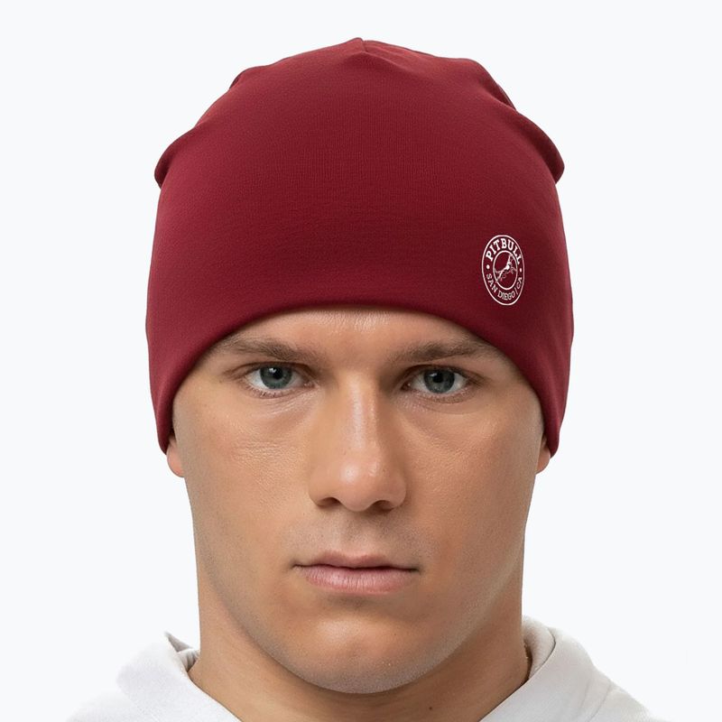 Czapka zimowa Pitbull San Diego Ca Beanie burgundy 3