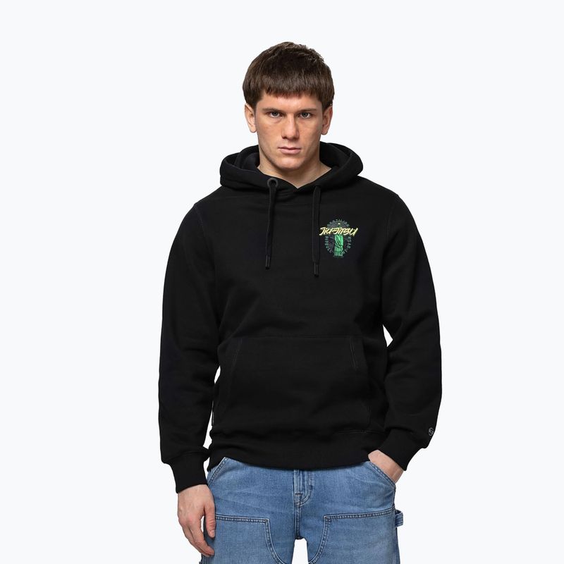 Bluza męska Pitbull Bjj Fight Dvsn Hooded black