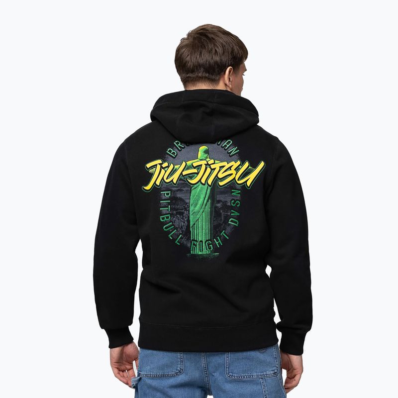 Bluza męska Pitbull Bjj Fight Dvsn Hooded black 3