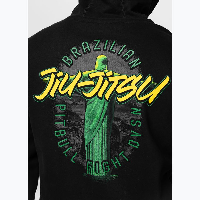 Bluza męska Pitbull Bjj Fight Dvsn Hooded black 5