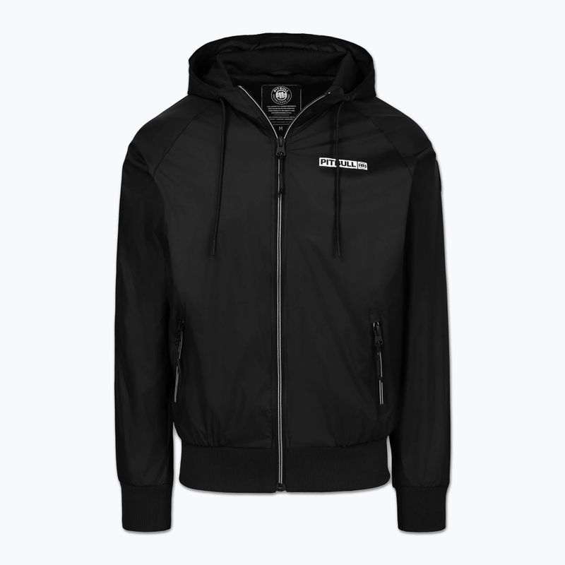 Kurtka męska Pitbull Athletic Logo Nylon Hooded black 5
