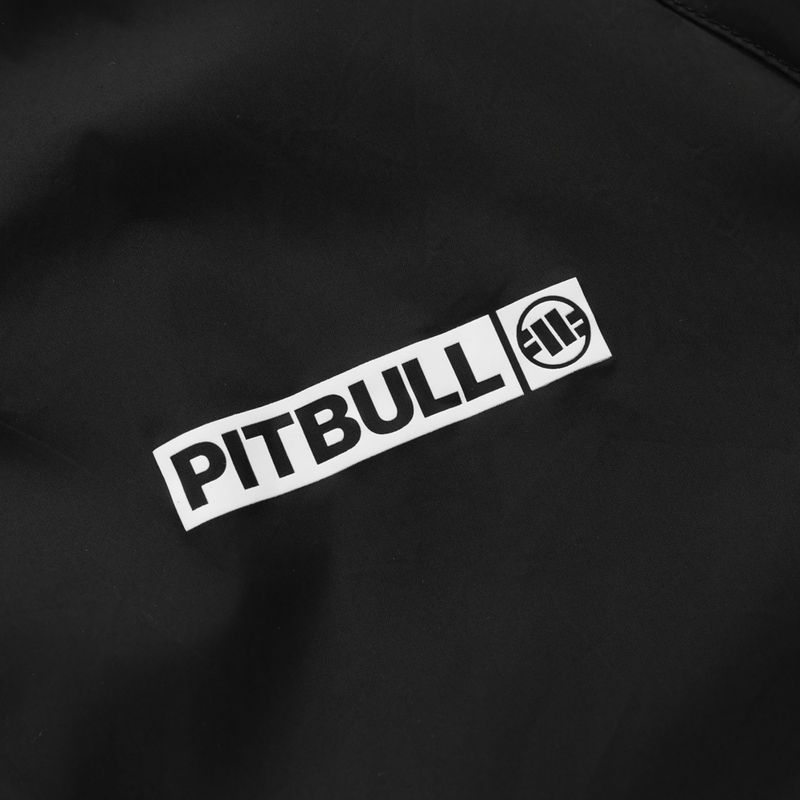 Kurtka męska Pitbull Athletic Logo Nylon Hooded black 8