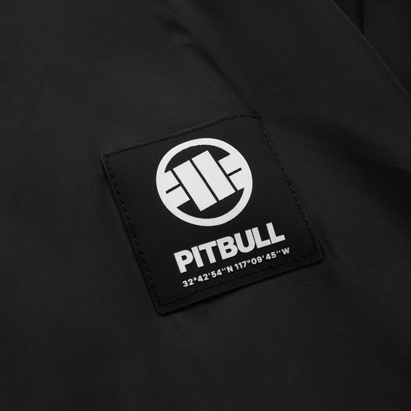 Kurtka męska Pitbull Athletic Logo Nylon Hooded black 10